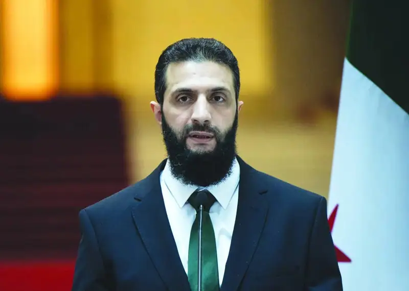 الرئيس السوري أحمد الشرع