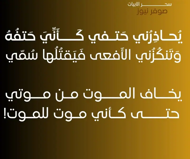 ما هو أجمل ما قال المتنبي في مدح نفسه؟