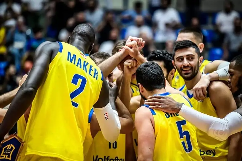 تأهل النادي الرياضي بيروت للدور ربع النهائي من دوري ابطال آسيا لكرة السلة من مركز الصدارة في المجموعة الثالثة