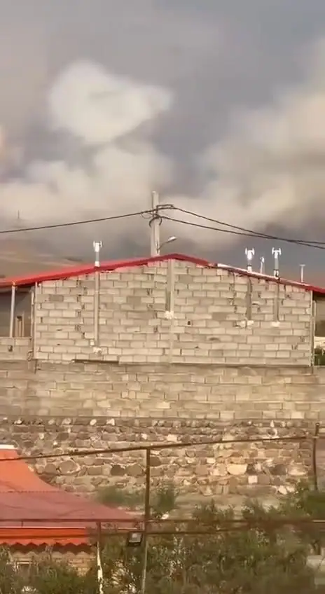 فيديو للغارات على مركز الرادار في تبريز