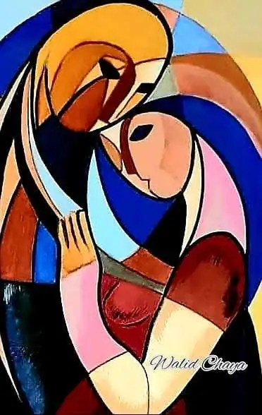 بالتأكيد! الرسم التجريدي قادر على التعبير عن مجموعة متنوعة من المشاعر والأحاسيس