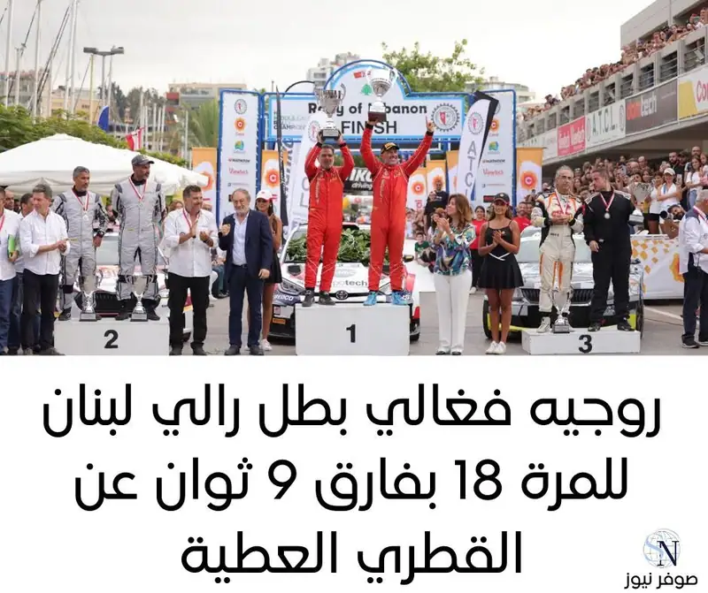 أحرز روجيه فغالي وملاحه جوزف مطر على "تويوتا جي أر ياريس" لقب رالي لبنان الدولي ال47 الذي نظمه النادي…
