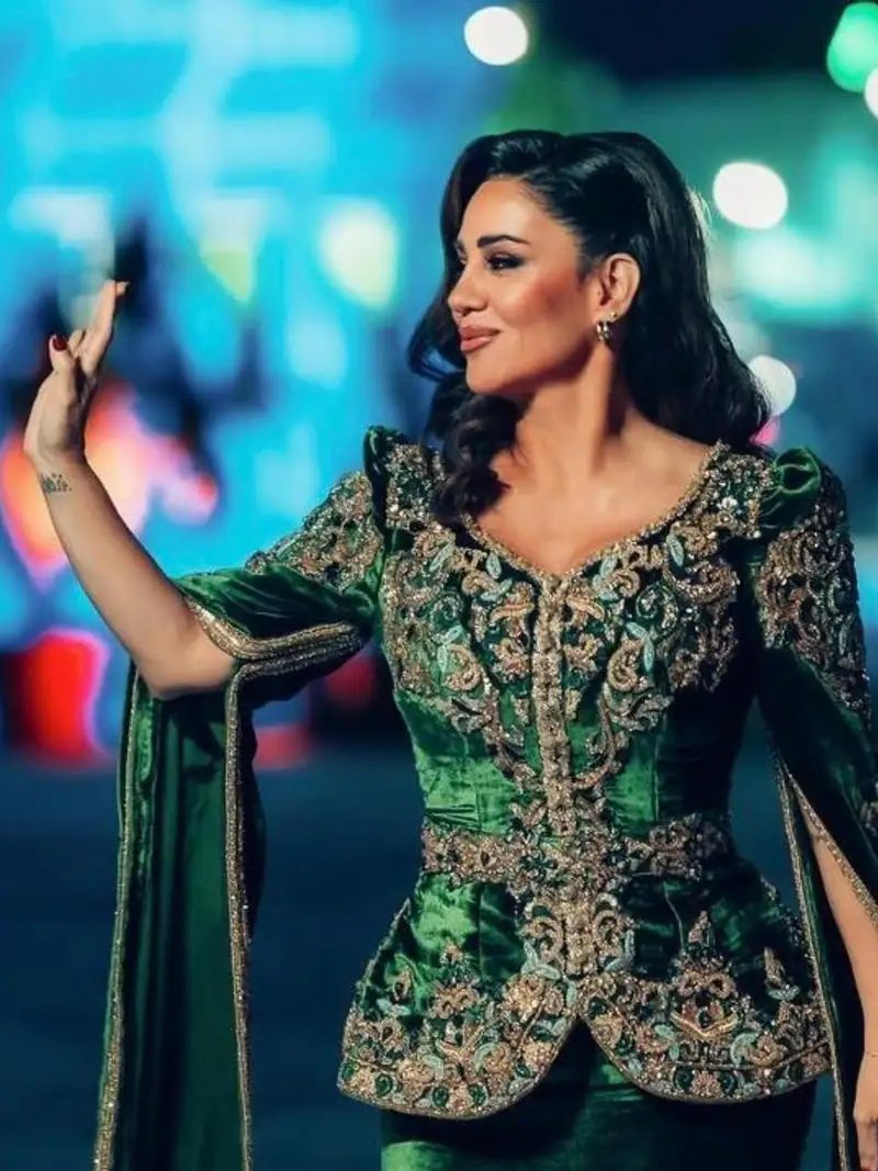ديانا حداد بالأخضر في أحدث حفلاتها بالسعودية