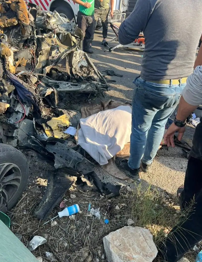 اصابات جراء الغارة التي استهدفت سيارة في منطقة الطبالة في خربة سلم