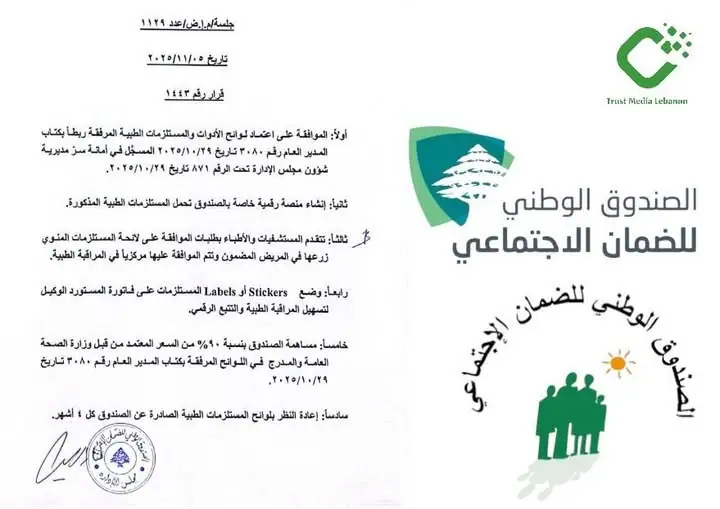 عودة الضمان إلى المساهمة بـ 90% من كلفة المستلزمات الطبية