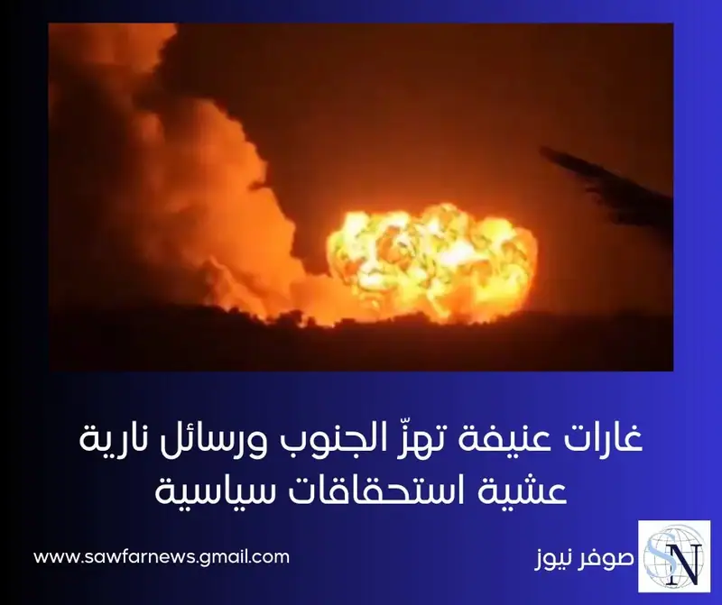 غارات عنيفة تهزّ الجنوب ورسائل نارية عشية استحقاقات سياسية