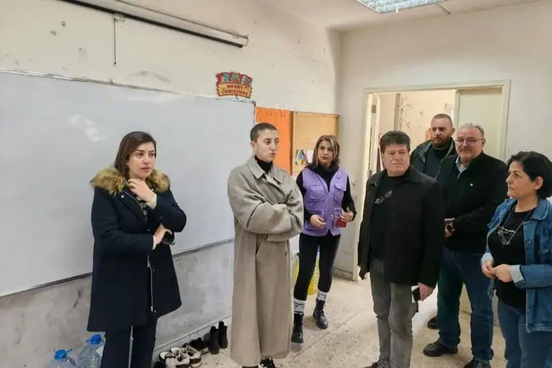 داليا جنبلاط تتفقد مراكز الإيواء في منطقة الجرد