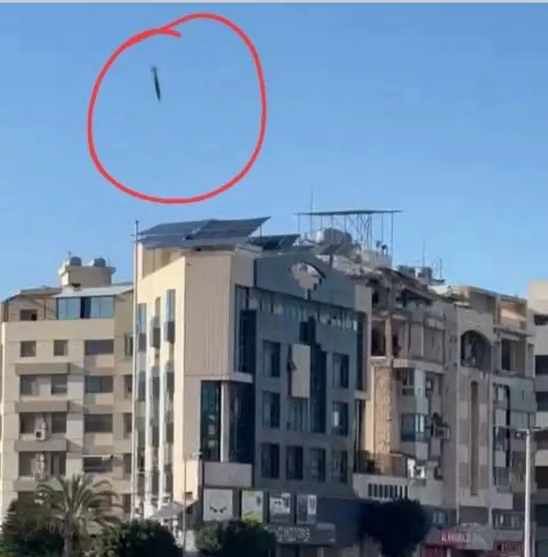لحظة حصول الغار.ة الإسرا.ئيلية على المبنى المهدّد في منطقة الغبيري - الضاحية الجنوبية لبيروت