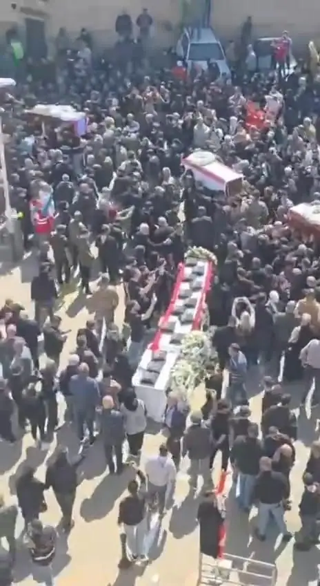 من مراسم تشييع شهـ. داء أمن الدولة في سرايا صيدا