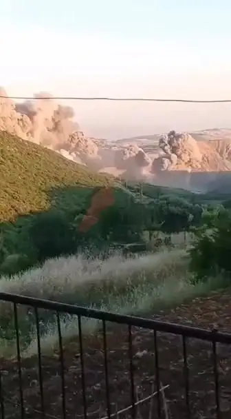 الغارات التي استهدفت وادي برغز في جنوب لبنان