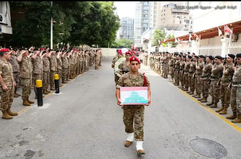 شيّعت قيادة الجيش وأهالي بلدة كفرجرّة - جزين النقيب الشهيد ايلي الخوري الذي استشهد بتاريخ ٦ /٦ /٢٠٢٦ جرّاء…